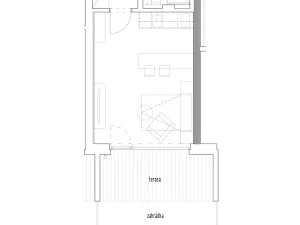 Pronájem bytu 1+kk, Praha - Veleslavín, Na dračkách, 26 m2