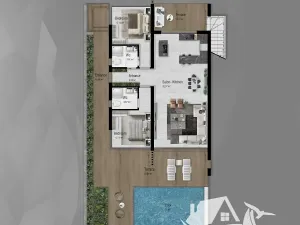 Prodej vily, Agios Amvrosios Keryneias, Kypr, 100 m2
