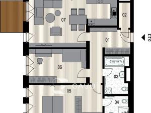Prodej bytu 3+kk, Praha - Hrdlořezy, Mezitraťová, 94 m2