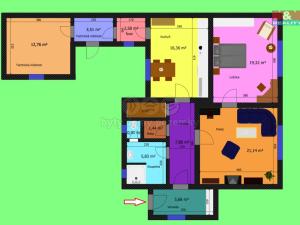 Prodej rodinného domu, Červené Pečky, Husova, 90 m2