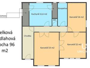 Pronájem kanceláře, Brno - Stránice, Roubalova, 96 m2