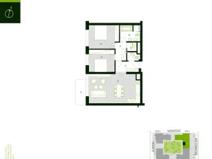 Prodej bytu 3+kk, Praha - Vršovice, Archangelská, 82 m2