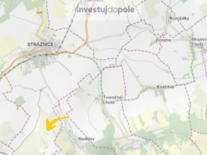 Prodej zahrady, Strážnice, 1359 m2
