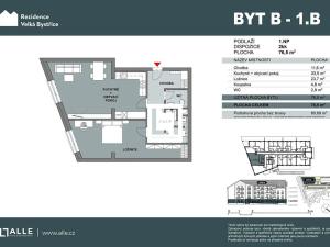 Prodej bytu 2+kk, Velká Bystřice, 77 m2