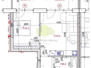 Pronájem bytu 2+kk, Olomouc, Edmunda Husserla, 52 m2
