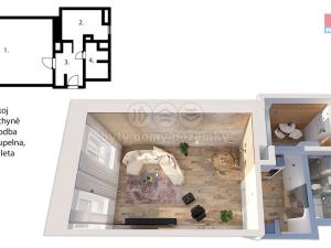Prodej bytu 1+1, Praha - Košíře, Plzeňská, 30 m2