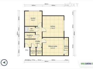 Pronájem bytu 2+1, Šumperk, Bratrušovská, 56 m2