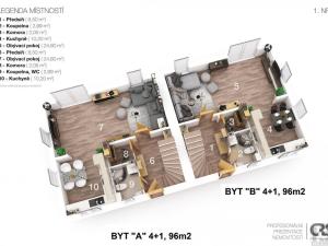 Prodej bytu 4+1, Choťánky, Na Ohradě, 96 m2