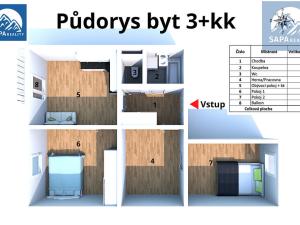 Prodej bytu 3+kk, Praha - Černý Most, Bryksova, 62 m2