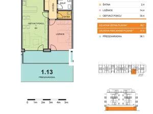 Pronájem bytu 2+kk, Olomouc, Aloise Rašína, 57 m2