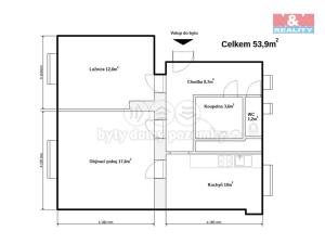 Pronájem bytu 2+1, Český Těšín, Ostravská, 54 m2