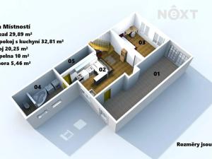Prodej rodinného domu, Telnice, Palackého, 116 m2