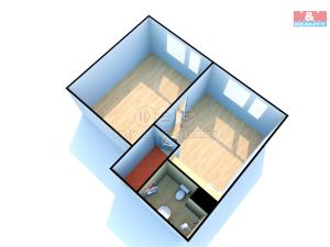 Pronájem bytu 1+1, Děčín - Děčín III-Staré Město, Oblouková, 35 m2