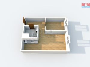 Prodej bytu 2+kk, Teplice - Trnovany, Trnovanská, 42 m2