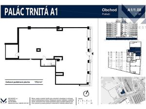 Prodej obchodního prostoru, Brno, Trnitá, 178 m2