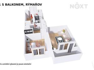 Pronájem bytu 2+1, Rýmařov, Větrná, 52 m2