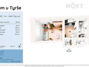 Prodej bytu 1+1, Praha - Košíře, U Tyrše, 33 m2