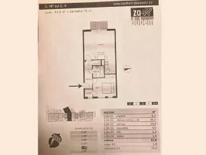 Pronájem bytu 2+kk, Praha, Štúrova, 57 m2