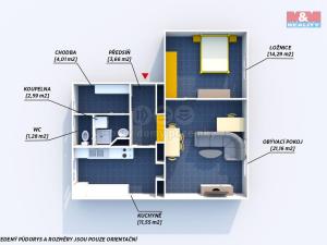 Prodej bytu 2+1, Zaječov - Kvaň, 58 m2