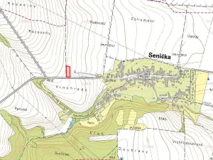 Prodej pole, Senička, 654 m2