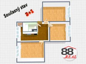 Prodej bytu 3+1, Chodov, U Koupaliště, 64 m2