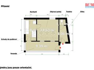Prodej chaty, Všenory, 65 m2