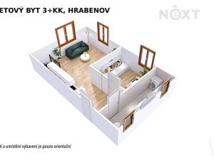Prodej bytu 3+kk, Ruda nad Moravou, 63 m2