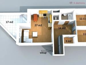 Pronájem bytu 3+kk, Brno, Leskauerova, 74 m2
