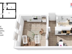 Pronájem bytu 1+1, Úpice, Spojenců, 39 m2