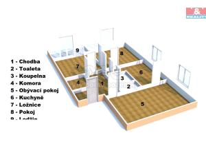 Prodej bytu 3+1, Hradec Králové - Pouchov, K Sokolovně, 69 m2