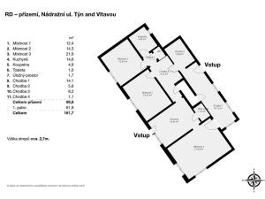 Pronájem vícegeneračního domu, Týn nad Vltavou, Nádražní, 160 m2