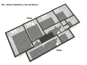 Pronájem vícegeneračního domu, Týn nad Vltavou, Nádražní, 160 m2