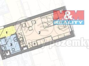 Pronájem bytu 1+kk, Ostrava, Pampelišková, 33 m2