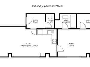 Prodej bytu 2+kk, Praha - Modřany, Pískařská, 55 m2
