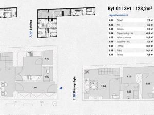 Prodej bytu 3+1, Praha - Karlín, Pernerova, 113 m2