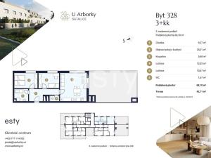 Prodej bytu 3+kk, Praha - Satalice, Za Novákovou zahradou, 68 m2