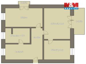 Prodej bytu 3+1, Týnec nad Sázavou, Jílovská, 59 m2
