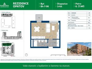 Pronájem bytu 1+kk, Praha - Chodov, Líbalova, 32 m2
