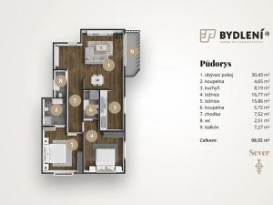 Prodej bytu 3+kk, Teplice, U Nových lázní, 93 m2