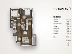 Prodej bytu 3+kk, Teplice, U Nových lázní, 91 m2