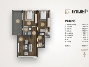 Prodej bytu 3+kk, Teplice, U Nových lázní, 85 m2