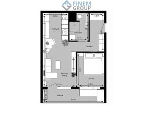 Prodej bytu 2+kk, Mělník, 42 m2