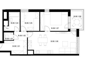 Prodej bytu 3+kk, Pardubice, Jozefa Gabčíka, 67 m2
