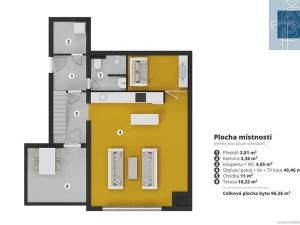Prodej bytu 2+kk, Šestajovice, Komenského, 106 m2