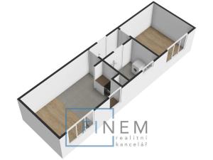 Pronájem bytu 2+kk, Kralupy nad Vltavou - Lobeček, Cesta brigádníků, 40 m2