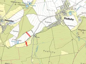 Prodej pole, Podluhy, 12257 m2