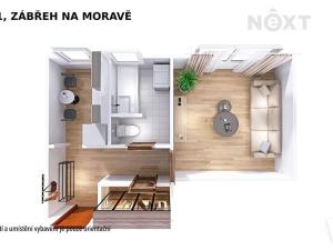 Pronájem bytu 1+1, Zábřeh, Severovýchod, 31 m2