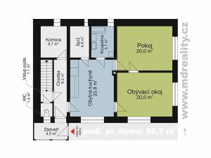 Prodej rodinného domu, Stonařov, 104 m2