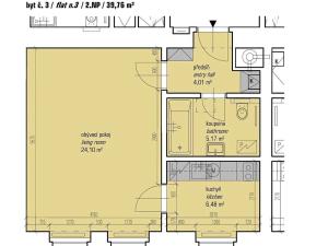 Pronájem bytu 1+1, Praha - Vinohrady, Korunní, 40 m2