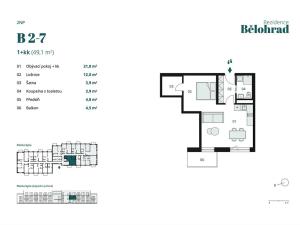 Prodej bytu 1+kk, Lázně Bělohrad, Jínova, 49 m2
